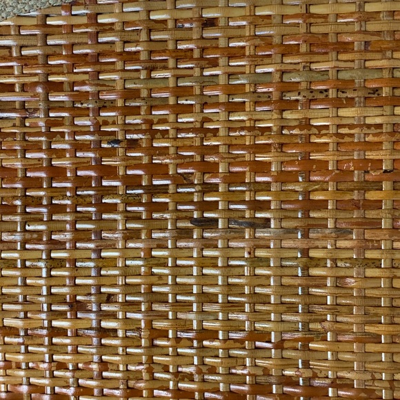 70s Boho Vintage Woven Wicker Straw Clutch - Picture 8 of 8